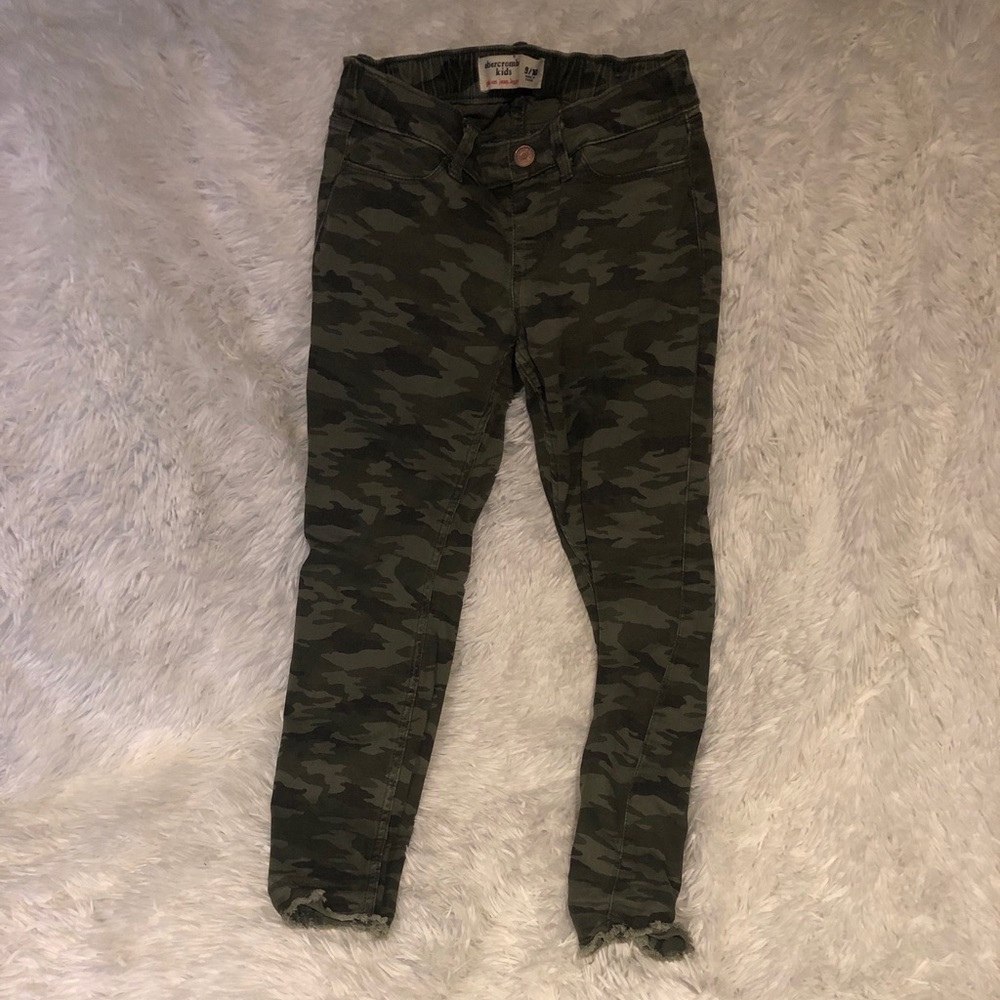 Abercrombie kids pull on jean leggings